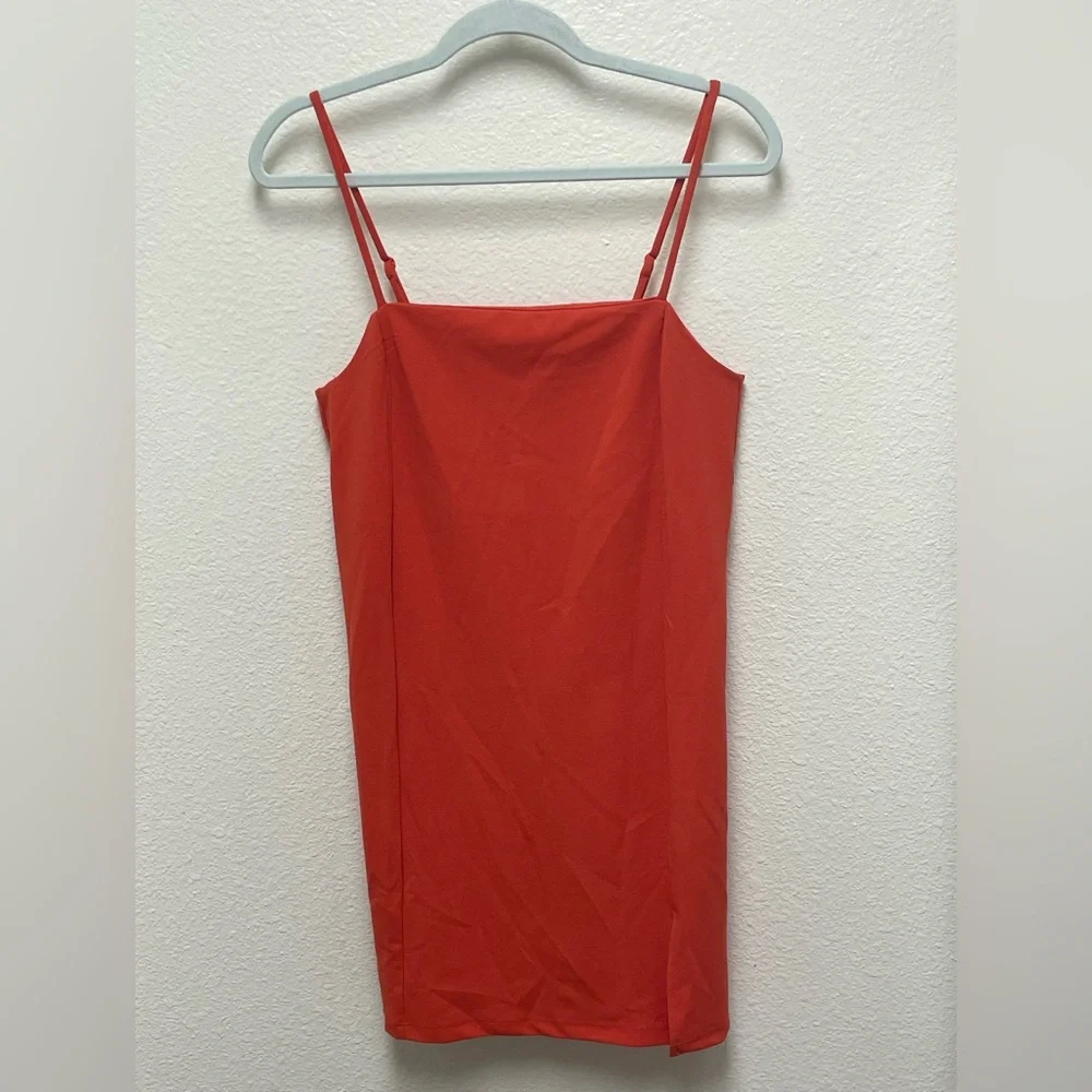H&M NWT Women’s Small Orange Red Spaghetti Strap Women's Dress